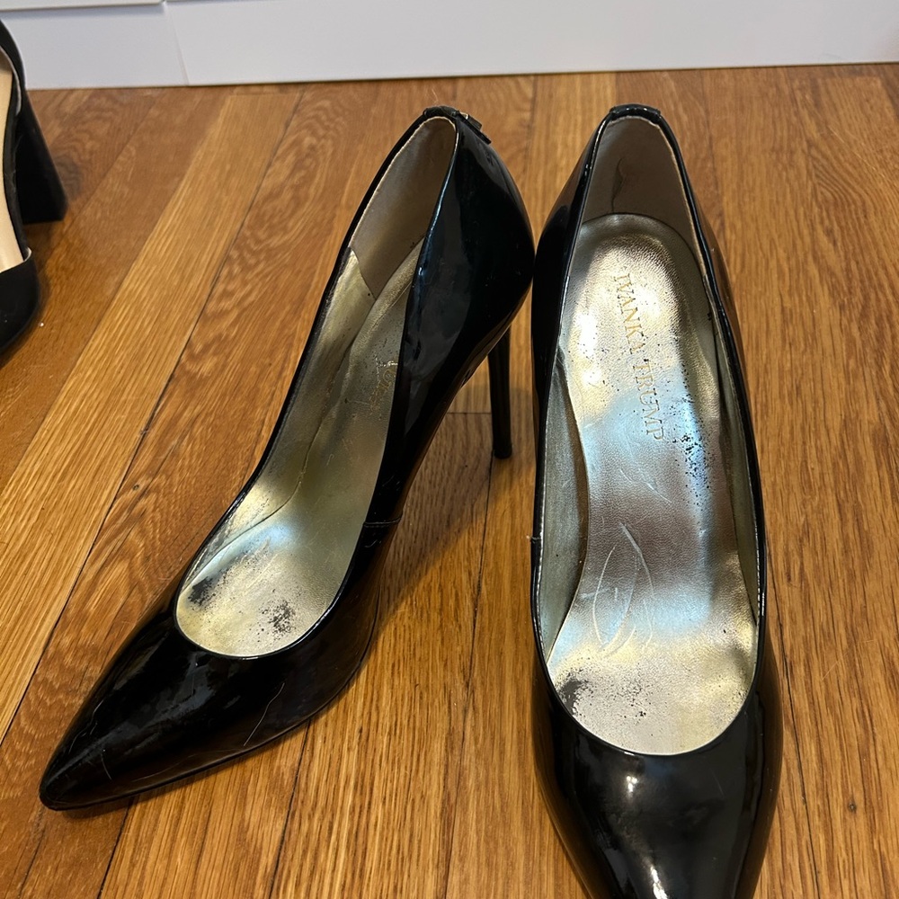 Ivanka Trump Black Patent Heels